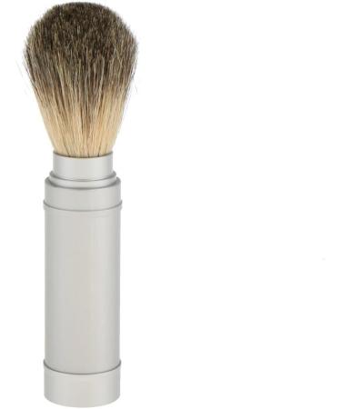 Set of 3 Travel Shaving Brushes - Aluminum Handle Tube | Perfect for Soap & Cream Shaving - Buy Online on GoSupps.com