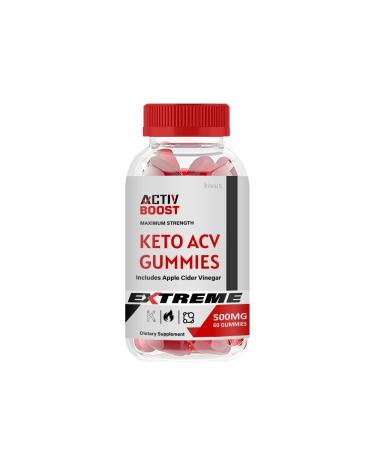kivus Activ Boost Gummies - Activ Boost Keto ACV Gummies (Single 60 Gummies) 60 Count (Pack of 1)