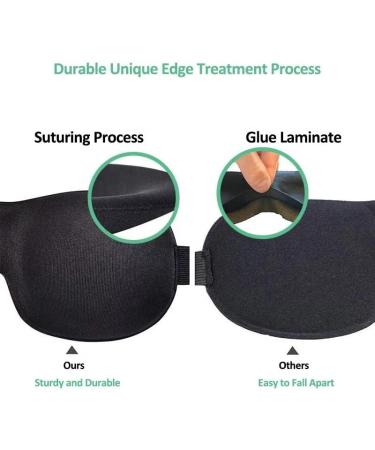 BE 3 Pack 3D Contour Velcro Sleep Mask with Ear Plugs - Blue Purple Margenta - Buy Online on GoSupps.com