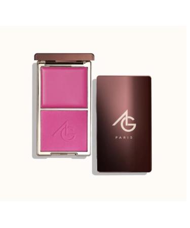 Ayshglamm Cosmetics Ayshglamm | 2-in-1 Blush Palette Cream and Bright Pink Powder | Pink Pop Blush Duo | Glam and Doll Skin Tone