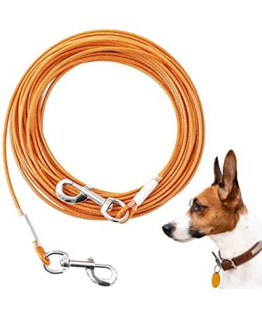 Mi Metty Tie-Out Linen for Dogs 3/6/9/15m Kausproof dog lines Tie out cables farms for medium to large dogs orange (9m) - Buy Online on GoSupps.com