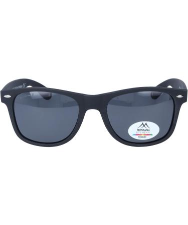 Montana Eyewear Unisex MP1x-XL Polarized Sunglasses - Matte Black & Grey - International Shipping - Buy Online on GoSupps.com