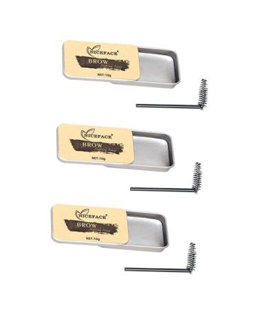 TOVINANNA 3 Sets Eyebrow Soap Brow Soap Kit Brow Cosmetics Powder Woman Colorless Styling Cream Gel Texture