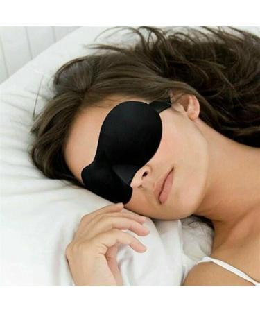 Travel 3D Eye Mask Sleep Soft Padded Shade Cover Rest Relax Sleeping Blindfold YeSbTx