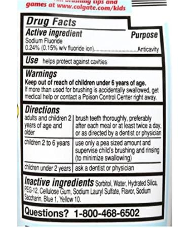 Colgate Kids 3-Pack Unicorn Toothpaste, Mild Bubble Fruit Flavor, Fluoride Protection - Buy Online on GoSupps.com