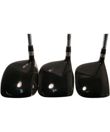 Senior Men's iDrive Red Square Anti-Slice Draw Fairway Wood Set - 3, 5, 7 - Right Handed Senior Flex - Black Pro Velvet Grips - Buy Online on GoSupps.com