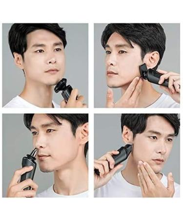 GeRRiT Electric Razor for Men - Rechargeable Cordless Shaver IPX7 Waterproof 4-in-1 Rotary Beard & Mustache Trimmer USB Charging - Best Face Shavers for Smooth Shaving - Buy Online on GoSupps.com