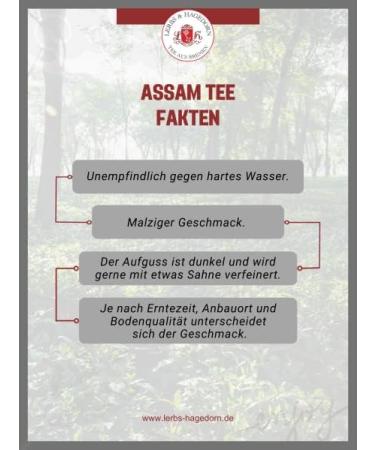  Lerbs & Hagedorn Lerbs & Hagedorn Assam Broken Black Tea (Breakfast Quality) Decaffeinated | With a malty note 1 kg (approximately 81 liters) - Buy Online on GoSupps.com