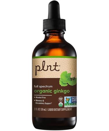 Organic Liquid Ginkgo Alcohol-Free Memory & Circulatory Support (2 fl. oz.) - Buy Online on GoSupps.com