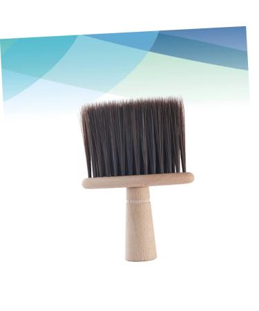 Minkissy 1pc Brown Barber Brush - Hair Salon Shaving Brush for Hair Cleaning & Styling | International Shipping Available - Buy Online on GoSupps.com