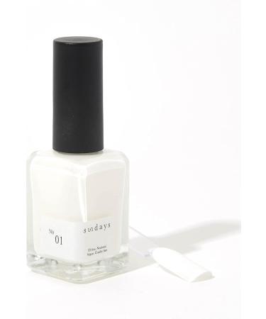 Sundays 10-Free Nontoxic Nail Polish No.01 (Opaque snow white) - Buy Online on GoSupps.com