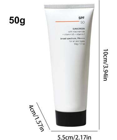 Face and Body Sunscreen | 50g Travel Size Face Sunscreen | Soft and Comfortable Non-Sticky Protection for Travel Beach Daily Boat Makeup Sports - Buy Online on GoSupps.com