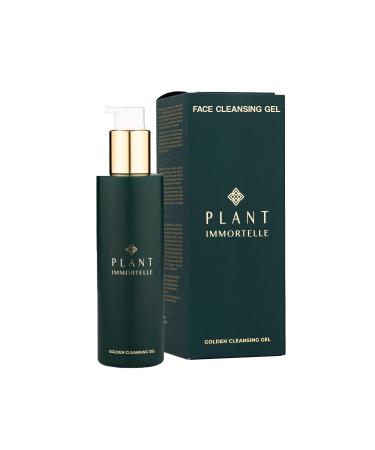 Golden Cleansing Gel - Hydrating and Lightweight Cleansing Gel - Gentle Makeup Removal - Perfect for Sensitive Skin Natural and Organic Helichrysum Italicum Gel Cleanser for Face