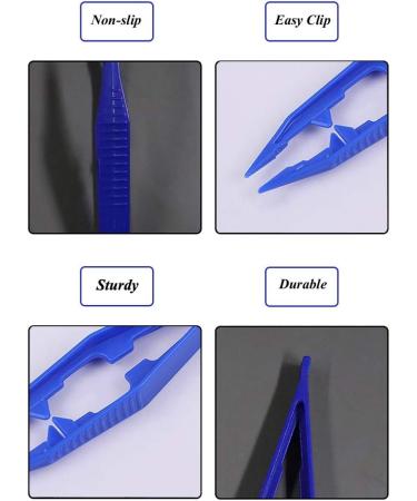 30PCS Plastic Tweezers - Craft Forceps Tools for DIY Projects - Assorted Colors - Jewelry Making - Home & School - Buy Online on GoSupps.com