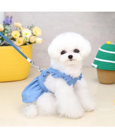 Luxury Dog Dress for Small Dogs - Light Blue Princess & Tutu Styles | Perfect Evening & Wedding Attire - Buy Online on GoSupps.com