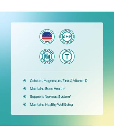 Anew Vita Coral Calcium Magnesium Supplement with Zinc Vitamin D - 1050mg, 90 Tablets | Bone Health & Nervous System Support - Buy Online on GoSupps.com