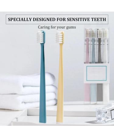 Ultra Soft Manual Toothbrush - Ag ions Flossing Toothbrush for Sensitive Teeth - Extra Soft Bristles - 4 Pack for Adults - International Shipping - Buy Online on GoSupps.com