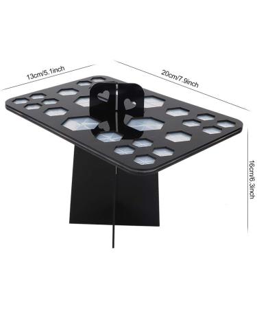 VIFER 26 Holes Makeup Brush Holder Foldable Black Cosmetic Organizer for International Shipping - Buy Online on GoSupps.com