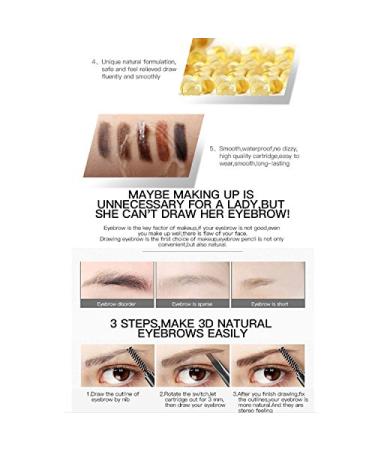 Magical Halo Eyebrow Pencil - Waterproof Precise Double-Ended Black Eyebrow Makeup for Perfect Arches | International Shipping - Buy Online on GoSupps.com
