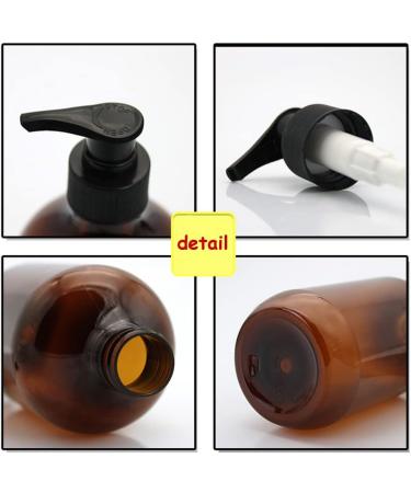 3PCs 250ml Refillable Bernstein Pet Plastic Soap Dispenser - Empty Pumping Cosmetic Container for Bathroom & Kitchen - Buy Online on GoSupps.com