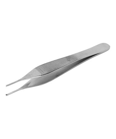 Vascular tweezers 4.7 inch long stainless steel-anti-slip-safe body piercing tweezers for small objects mini and portable tweezers for facial hairs women