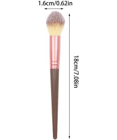 Highlighter Makeup Brush | Blending Make Up Brushes - No Shedding Soft Bristle to Lock in Foundation and Concealer Cosmetic Accessories for Check Nose Buffing Face Highlighting Brown Single Highlight Brush - Buy Online on GoSupps.com