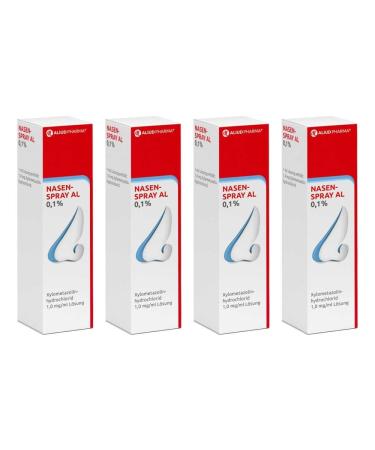 Aliud Pharma nasal spray AL 0.1 % solution 10 ml 4 packs: with decongestant effect with a clogged nose due to a runny nose due to runny nose (4 pack)