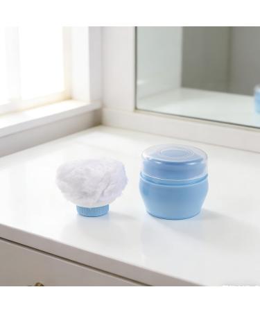 Lot de 2 Bo tes Poudre pour B b avec Houppette Portable et Compact Couleur Bleu Ciel tui Rechargeable pour Poudre Corporelle de Voyage et Soins Peau Sensible - Buy Online on GoSupps.com