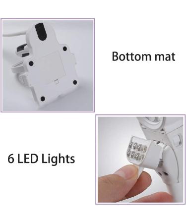 Magnifier Handheld and Desktop Magnifing Multi Functional 2X 5X 16X LED Lighted Folding Design with 6 Adjustable LED Lights for Reading Hobbies Crafts Workbench Diamond Art - Buy Online on GoSupps.com