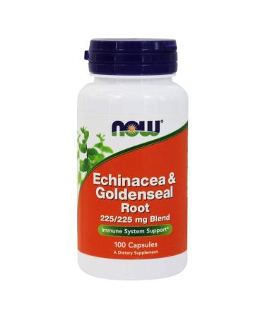 Now Foods Echinacea & Goldenseal Root 100 Veg Capsules