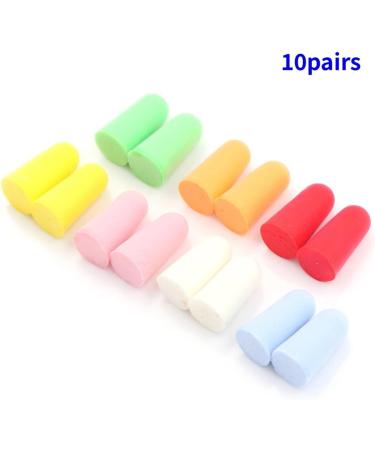 10 Pairs Foam Soft Corded Ear Plugs for Sleep & Swimming - Norope Noise Reduction Earmuffs (Green - Buy Online on GoSupps.com
