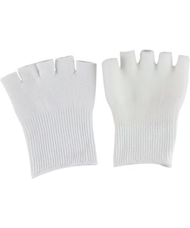 Healeved 2 Pairs Gel Socks Thumb Corrector Straightener Five Finger Socks Fingerless Gloves Splints Pad Big Toe Separators White Skin - Buy Online on GoSupps.com