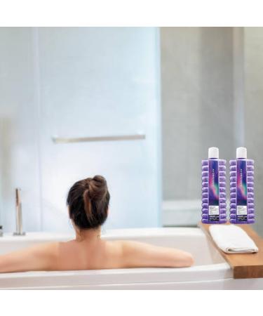 Dancing in Skies Bubble Bath Set - 2 Bottles x 500ml Mean's Double The Bliss of Luxury. Each"Infused with The Scent of Cosmic Violet and Amber Moonstone - Buy Online on GoSupps.com