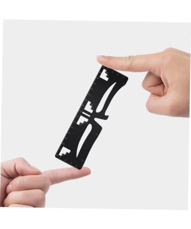Mikinona Metal Stencils Eyebrow Design Eyebrow Card Eyebrow Template Eyebrow Stencil Measuring Tool Eyebrow Shape Gold - Buy Online on GoSupps.com