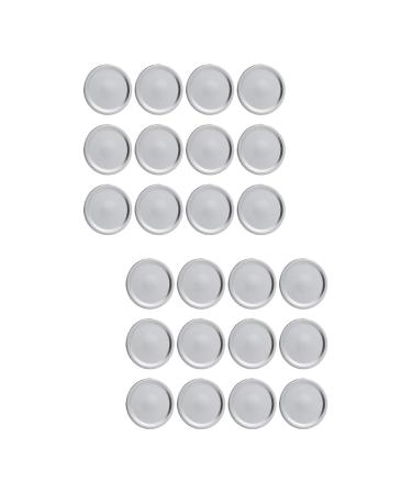OUNONA 108 Pcs Mason Jar Lids Tinplate Solid Disc 6.8X6.8X0.1cmx2pcs Silverx2pcs