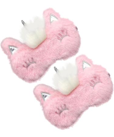 Mobestech 8 Pcs Plush Eye Masks for Kids & Adults | Furry Sleep Masks & Eye Patches | Ideal for Sleep & Relaxation - Buy Online on GoSupps.com