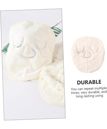 TOPBATHY Serviette Masque de Beaut Hydratante pour Visage paisse en Corail Doux Utilisation Chaude et Froide Femmes Soin Peau Visage Confort Bande lastique Trois Trous pour Maintien - Buy Online on GoSupps.com