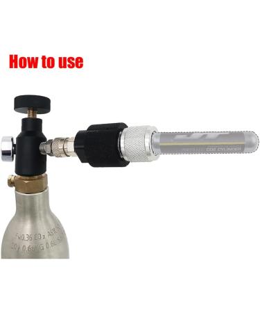 Heyxire Paintball Co2 Fill Adapter with 3000psi Gauge - Remote ASA Compressed Air Fill Station - Buy Online on GoSupps.com