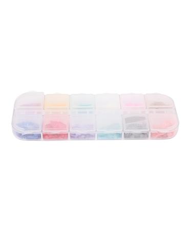 Desikixudy 12 Colors/Box Shell Crushed Gravel Flakes Natural Broken 3D Beauty Manicure Diy Nail Art Decoration 01