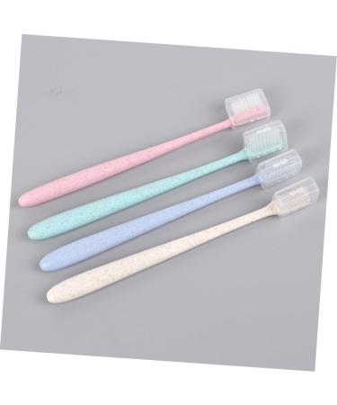 Clispeed Vegan Organic Coal Toothbrush Set - 6 Boxes of 8Tlg Bio Toothbrushes for Household & Travel Cleaning - Buy Online on GoSupps.com