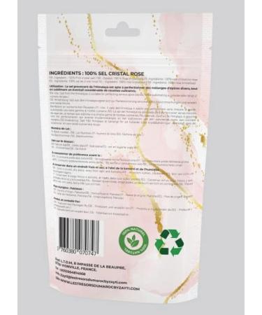 zayti Pink Himalayan salt large crystals perfect for grinder premium quality 500 g including spoon - Buy Online on GoSupps.com