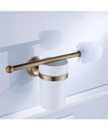 Bathroom Toilet Bowl Brush and Holder Bathroom Cleaning Bathroom Hardware Pendant European-Style Bathroom Copper Ceramic Ttoilet Cup Set Wall-Mounted - Buy Online on GoSupps.com