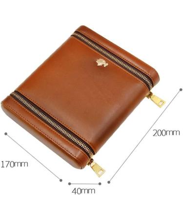 Cigar Boxs Humidors Cigar Case Travel Genuine Leather Humidord with Humidifier Portable Light Weight Cigar Box Gift Set - Buy Online on GoSupps.com