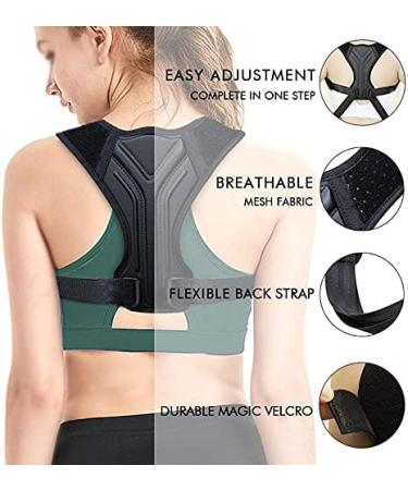 Posture Corrector Back Belt - Clavicle Support Brace for Men & Women (Large) - Prevent Slouching & Improve Posture - Buy Online on GoSupps.com