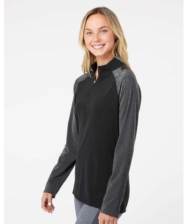 adidas Women's Stripe Block Quarter-Zip Pullover - Large Team Power Red - Buy Online on GoSupps.com