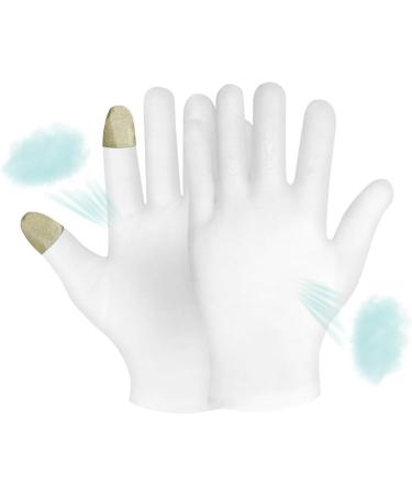 Overnight Moisturizing Gloves Cotton Gloves for Touch Screen Gloves Thickened Stretchy Spa Gloves Reusable Gloves for Night - Buy Online on GoSupps.com