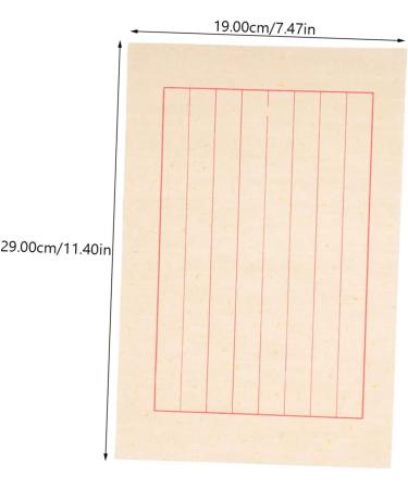 STOBOK 50 Sheets Rice Paper Chinese Calligraphy Practice Paper Xuan Paper Calligraphy Paper Art Paper As Shown 29x19cm - Buy Online on GoSupps.com
