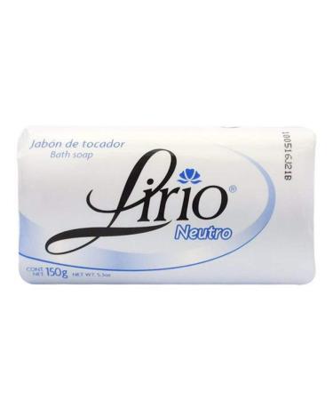 Lirio Neutro Bar Soap. Neutral Base Anti-Acne and Eczema Treatment Soap. Mild Scent No Harsh Chemicals. 5.3 Oz. Pack of 12