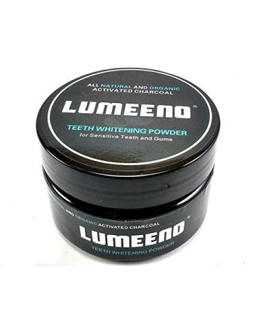 Lumeeno All Natural Organic Activated Charcoal Teeth Whitening For Sensitive Tooth and Gum - Whiten  Clean and Detoxify - Vegan - No Chemicals - Zero Bleach Whitener Enough for 150+ Uses