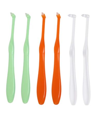 SSRDFU Tuft toothbrush - 6 pieces tufted brush brush freaked brush end -fragrance rejuvenated trim to the toothbrush soft trimming single compact interdental space for detail cleaning